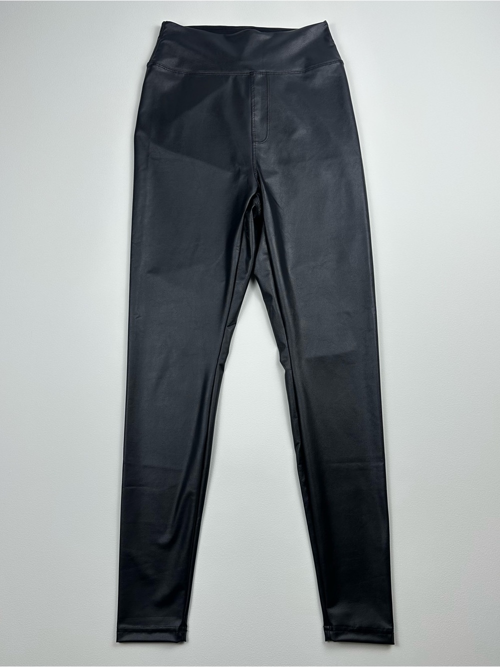 OFFLINE by Aerie Real Luxe Faux Leather Leggings S/P High Rise Petite Black